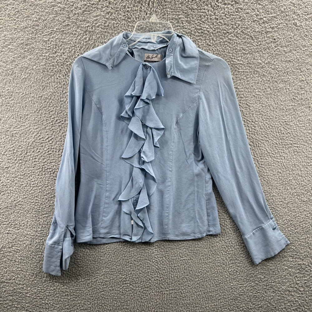 Women Ruffle Blouse 12 Romantic Feminine Statement Dressy Office Workwear Casual